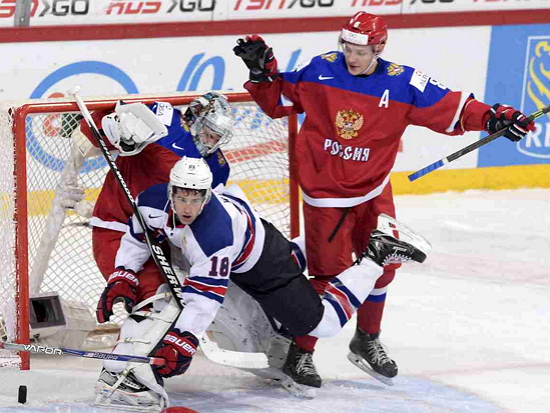 Россия вышла в полуфинал ЧМ по хоккею, обыграв США