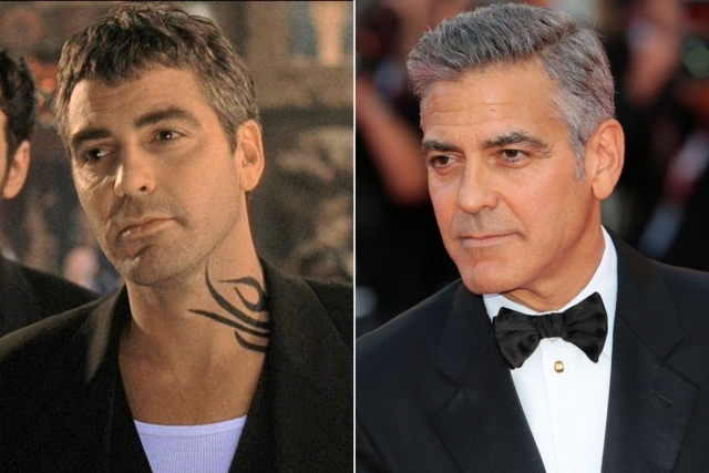 "От заката до рассвета" (1996). Джордж Клуни. Не так давно актер перестал быть самым завидным холостяком Голливуда, вместо этого став отцом и мужем.