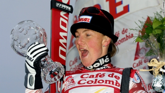 Режин Кавану (1970-2001). Карьера французской горнолыжницы была омрачена многочисленными травмами и первую победу на этапах Кубка мира Режин одержала лишь в январе 1999 года, в 28-летнем возрасте.
