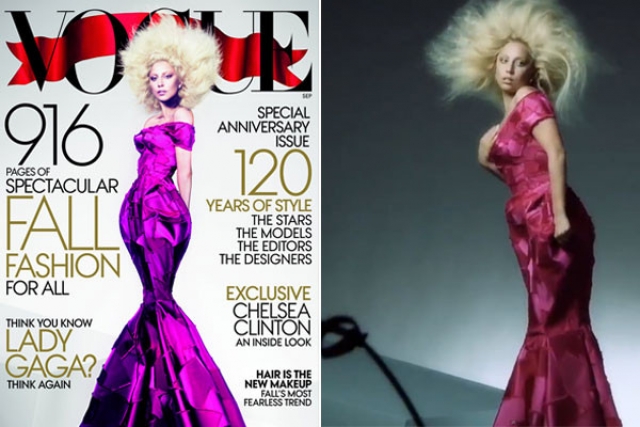 Если бы оригинальные кадры со съемок Леди Гаги для Vogue не всплыли в сети, возможно всю абсурдность отфотошопленного варианта никто и не заметил бы.