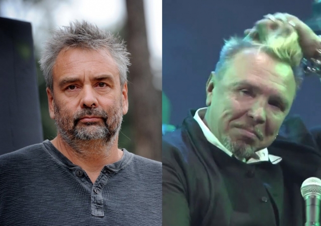 Гарик Сукачев и Люк Бессон (58 лет). Режиссер немного “пообтрепался” из-за нервной жизни на съемочной площадке, а рокер еще и явно злоупотреблял горячительными.