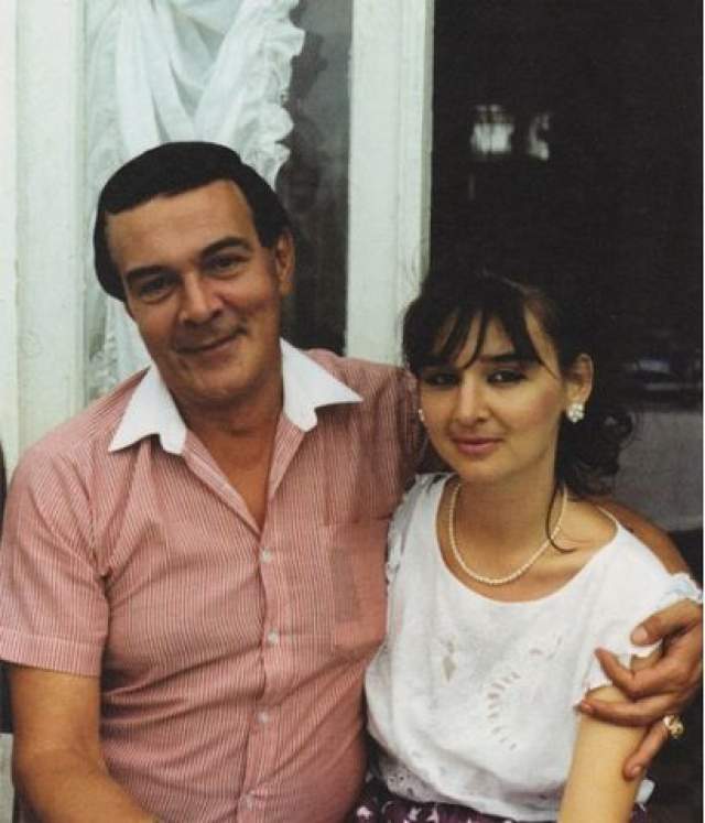 Муслим Магомаев с дочерью Мариной.