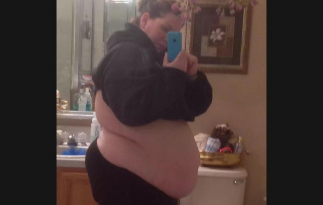Андреа Барлоу за время беременности набрала 57 килограммов, так что ее вес достиг 170 кг.