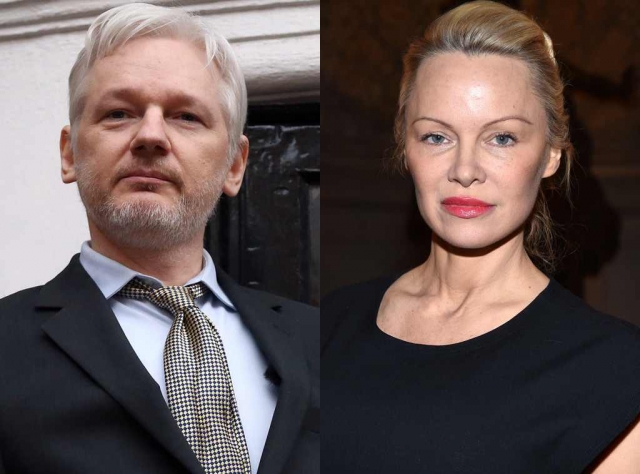 Памела Андерсон и Джулиан Ассанж. 49-летнюю звезду "Спасателей Малибу" подозревают в романтических отношениях с 45-летним основателем WikiLeaks Джулианом Ассанжем.