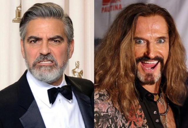 Джордж Клуни и Никита Джигурда (56 лет). Возможно, если бы российский актер и певец стремился выглядеть брутально и “классически”, то мог бы посоперничать с голливудским мачо. Сейчас же, глядя на него, возраст - это последнее, что приходит в голову.
