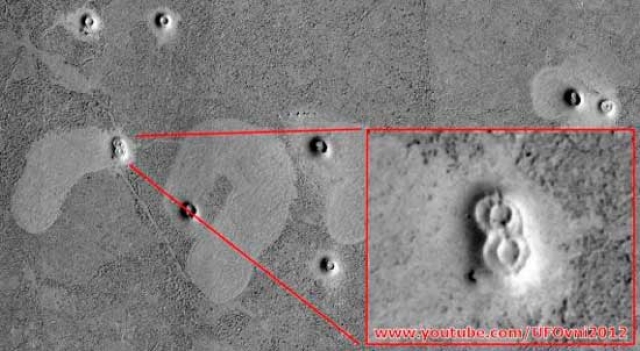 Еще одни загадочные сооружения на Марсе.