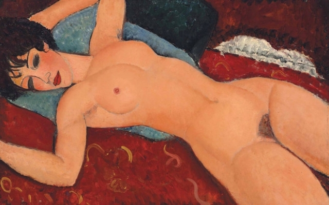 $170 405 000. "Лежащая обнаженная с раскинутыми руками" , Амедео Модильяни, 1917 год.