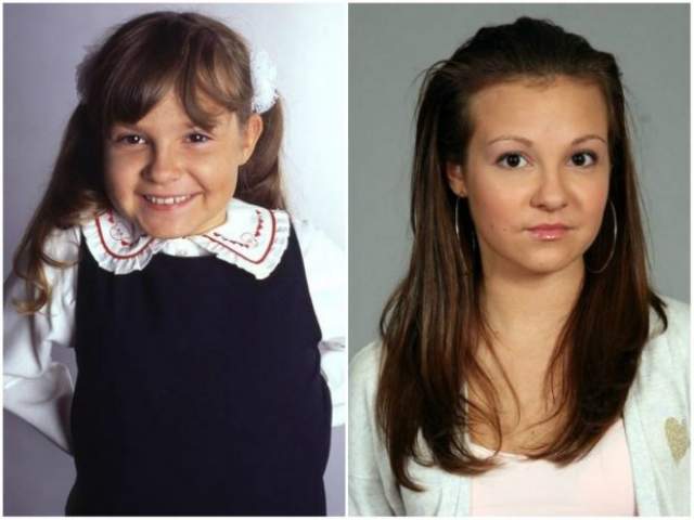 Ирина Андреева , воплотившая на экране младшую дочь продюсера Максима Шаталина в сериале "Моя прекрасная няня", преобразилась, пожалуй, больше всех из этого сериала.
