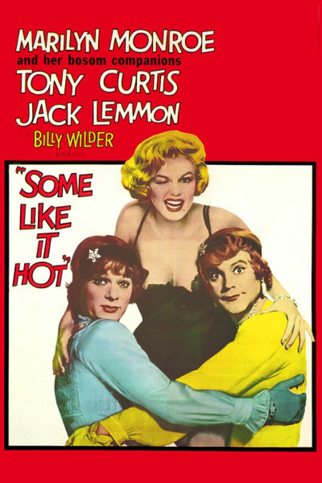 "В джазе только девушки" . Название комедии 1959 года "Some Like It Hot"дословно переводится как "Некоторые любят погорячее".