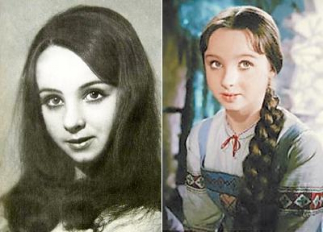 Наталья Седых. Актриса была известна на всю страну благодаря  титулу "самой маленькой фигуристки Советского Союза", поскольку впервые встала на коньки в возрасте четырех лет.