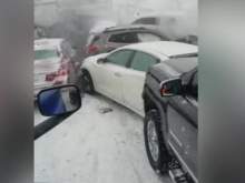 Жуткая авария с 47 авто в США попала на видео: есть жертвы