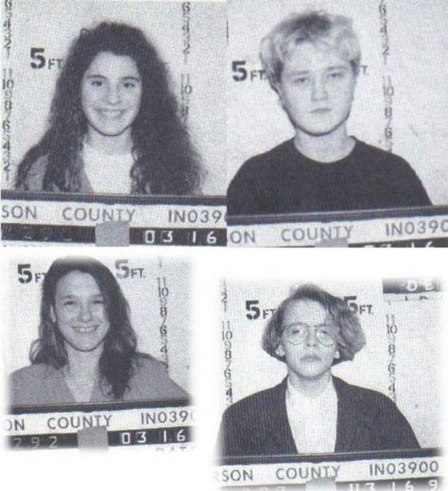 Мелинда Лавлесс, Лори Такетт, Хоуп Рипли и Тони Лоренс . 14-15-летние подростки в 1990 году зверски замучили и убили свою знакомую, 12-летнюю Шанду Шайер.
