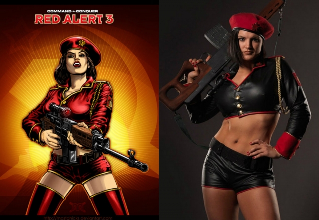 Кроме того, Джина сотрудничает с создателями компьютерных игр. В 2008 году Джина Карано появилась в компьютерной игре Red Alert 3. Американка снялась в фотосессии для игры  в роли спецназовца и снайпера из СССР Наташи Волковой.