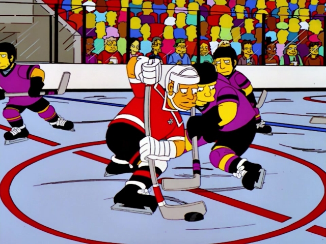 В реальности в НХЛ за последнее время хоккеистов Козловых было целых два: Вячеслав и Виктор. Каждый считает, что в "Симпсоны" попал именно он.