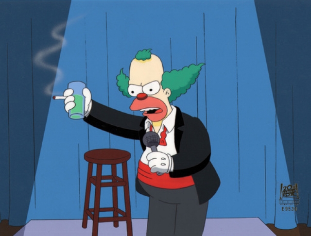 Вновь Горбачев. В эпизоде "$pringfield" клоун Красти рассуждает в своем шоу о грепесе.