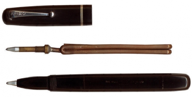 Шариковая ручка. Изобретение было сделано венгерским журналистом Ласло Биро в 1931 году.