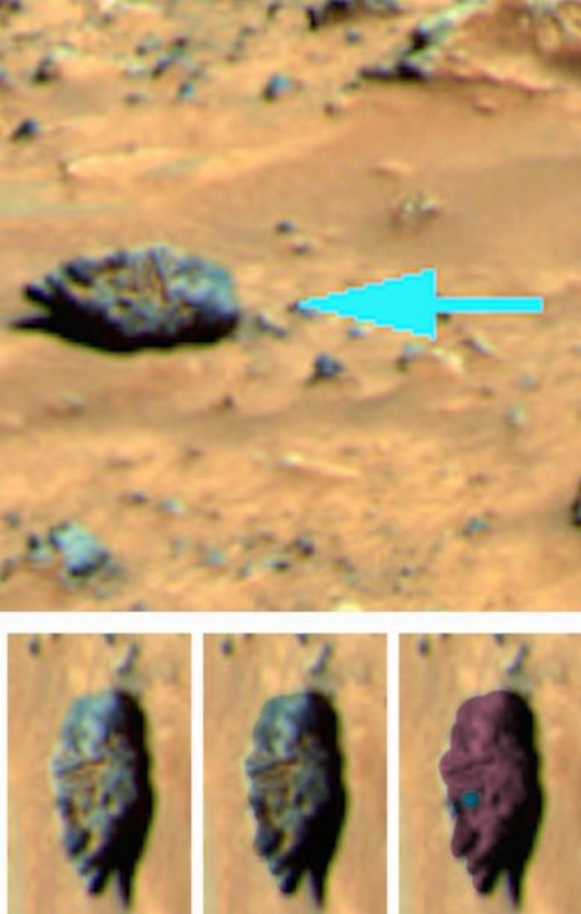 Виртуальному археологу Скотту Уорингу удалось обнаружить загадочный объект на Марсе на снимках, переданных на Землю почти 15 лет назад.