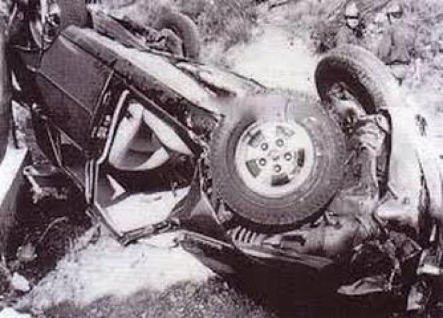 Ее автомобиль 14 сентября 1982 года сорвался с горной дороги во Франции.