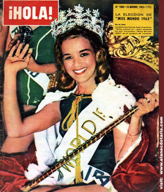 Кэрол Кроуфорд (Ямайка) - Мисс мира 1963. 