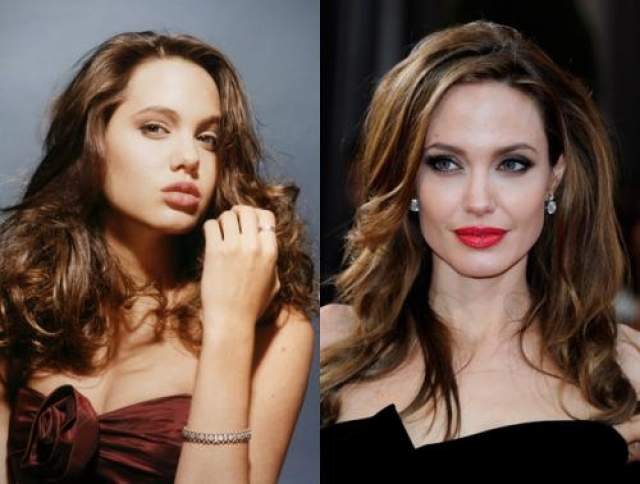 Ее на заре своей карьеры Джоли умело подчеркнула свои достоинства с помощью скальпеля. Изменения коснулись ее носа, а также скул. Ведь на фото актрисы из юности видно, что формы ее лица имели округлую форму. 