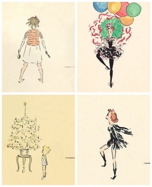 В детстве Хепберн любила рисовать. Некоторые из ее детских рисунков сохранились