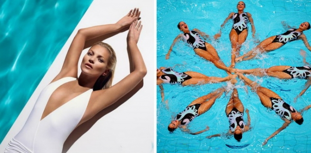 Кейт Мосс "заразилась" плаванием и даже специально поехала в Таиланд чтобы обучиться синхронному плаванию.